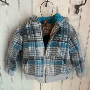 The Hurley Little Blue Sheep Lined Coat 18m